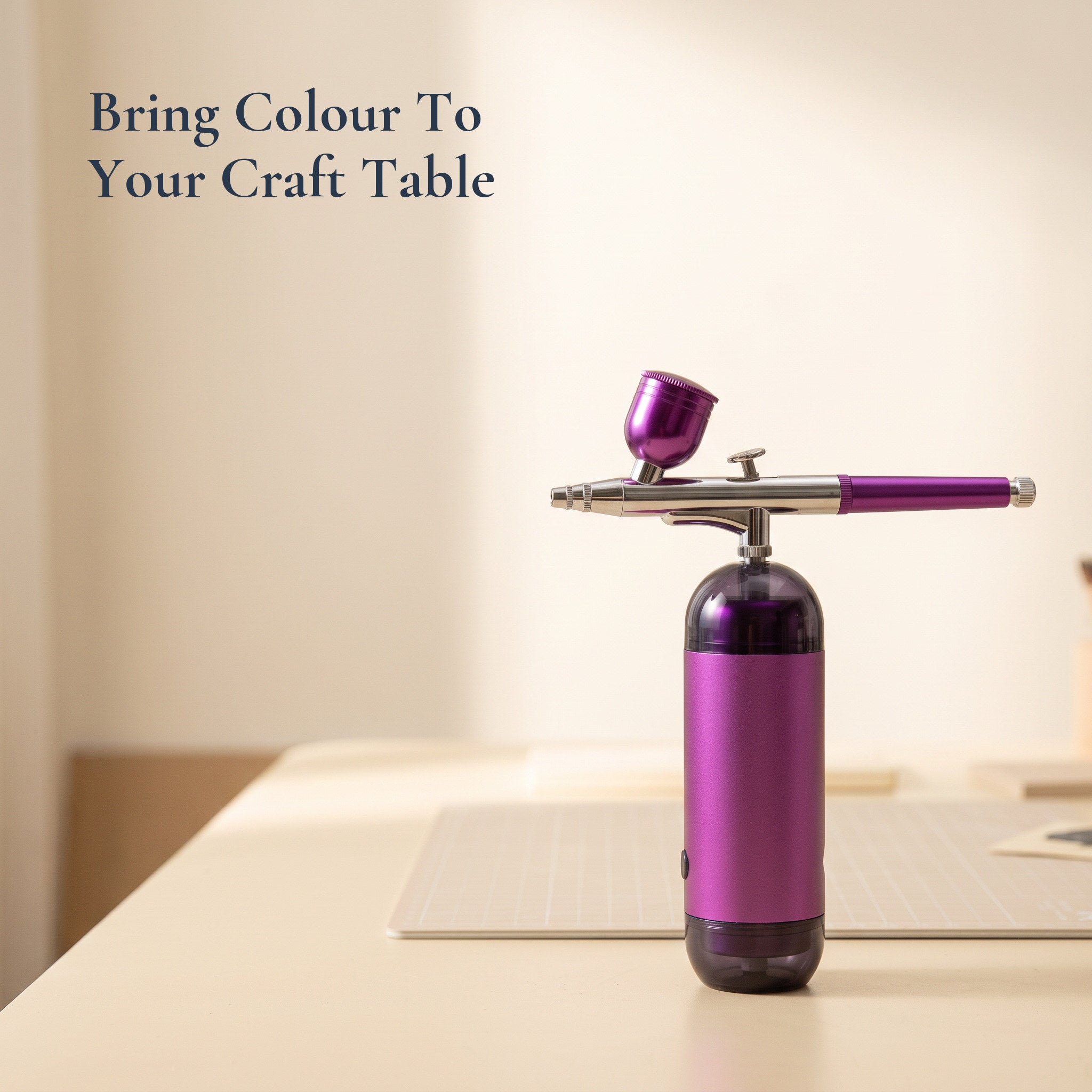 Purple Handheld Airbrush Assembly