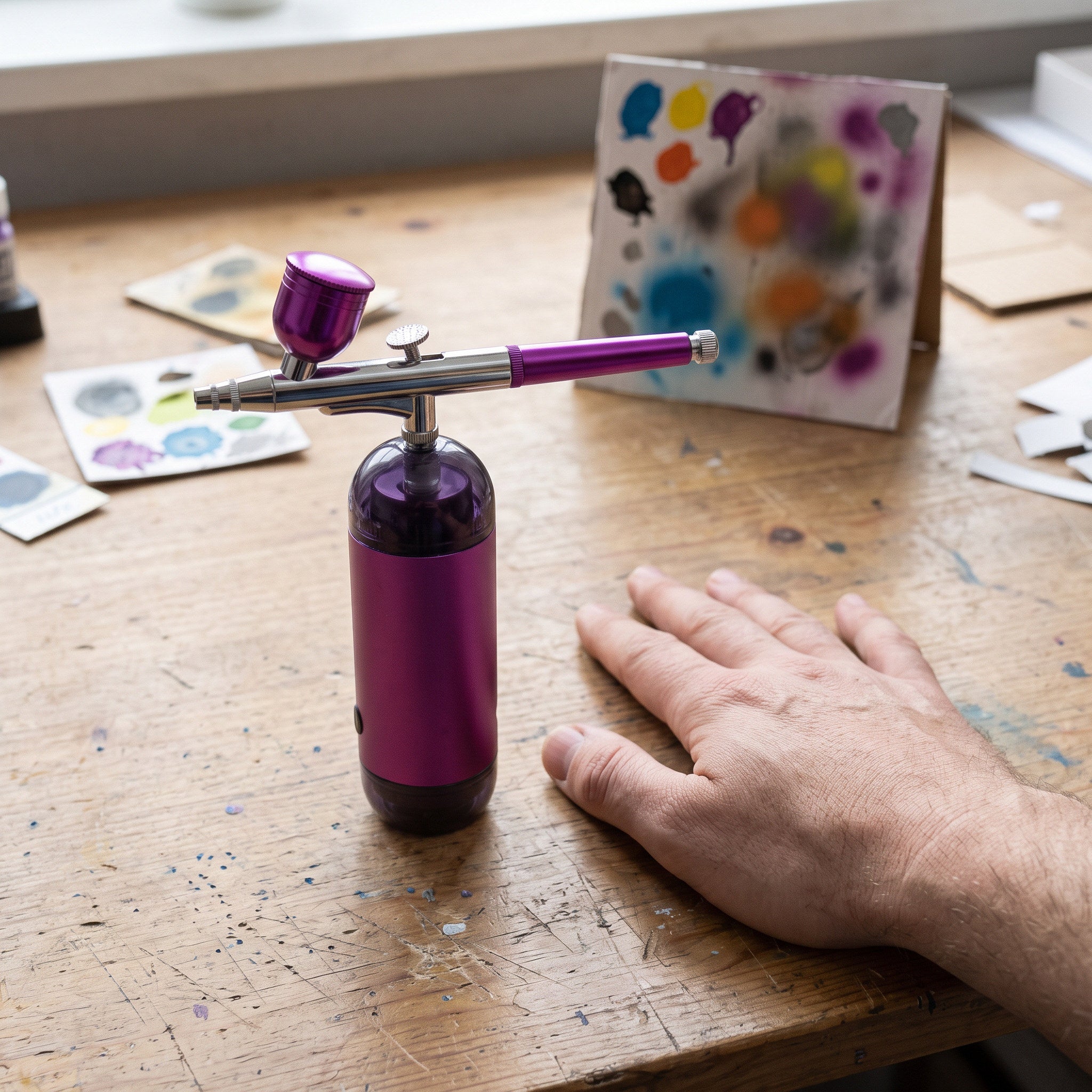 Handheld Assembly Beside An Adult Hand